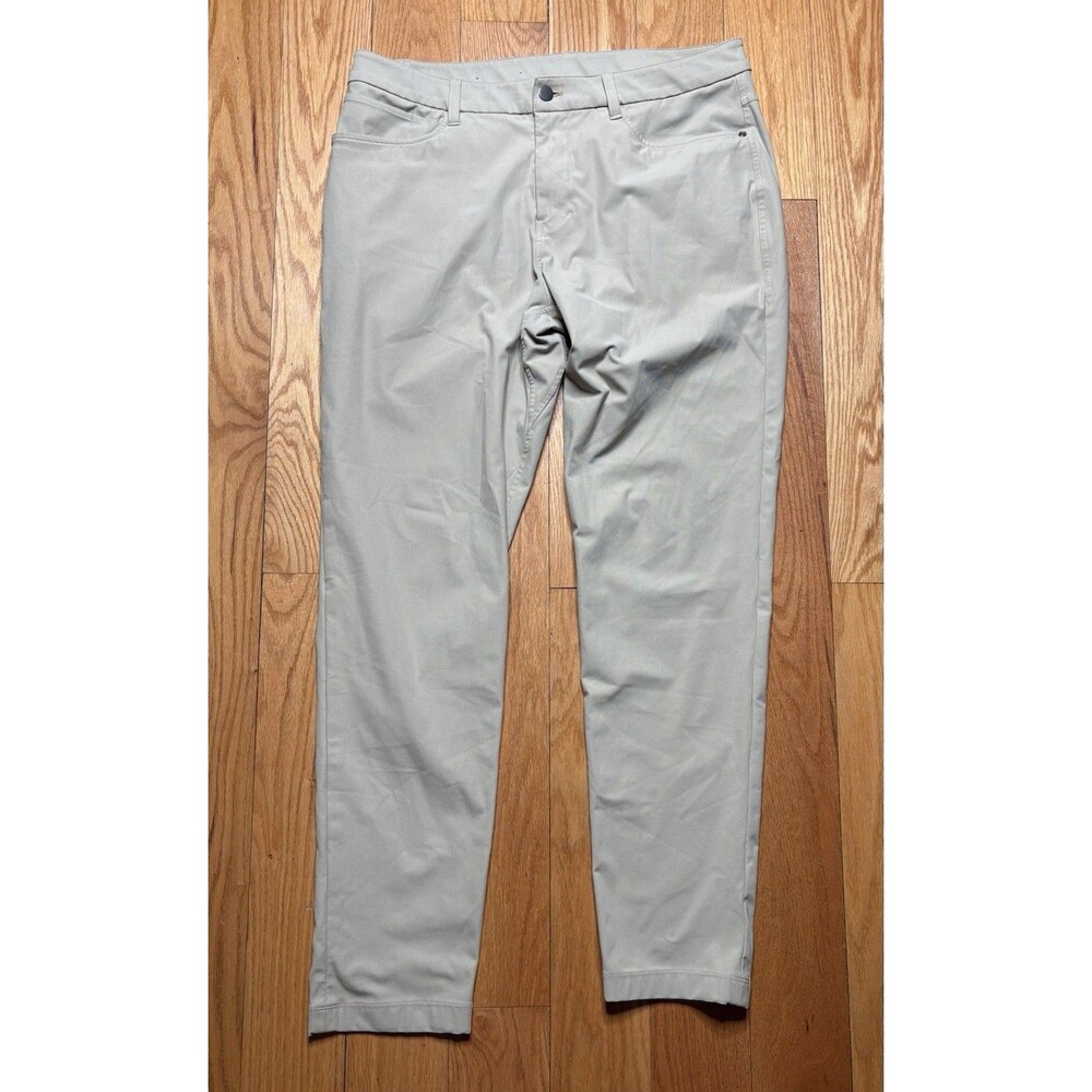 Lululemon Pants Adult 34 Brown Khaki ABC Classic-Fit 5 Pocket Pant Stretch Mens